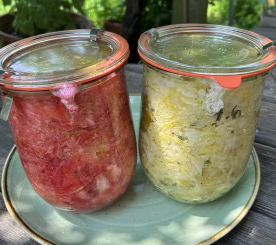 Abbildung von fermentierten Sauerkraut
