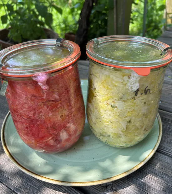 Abbildung von fermentierten Sauerkraut